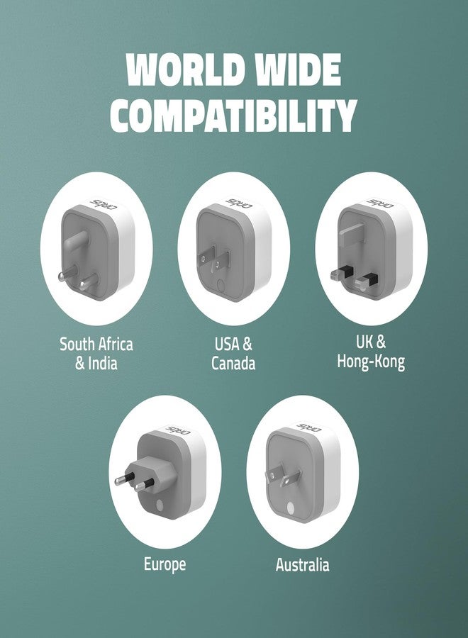 Artis UV500 Universal Travel Converter Plugs Pack of 5 Compatible to US/UK/SA/EU/AU Worldwide Adaptor - Image 2